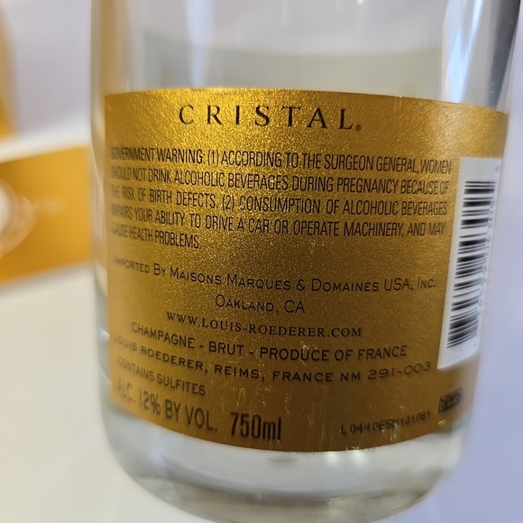Cristal Champagne 2009 Louis Roederer Bottle (empty no cork) With Box,Pamphlet - Picture 5 of 15